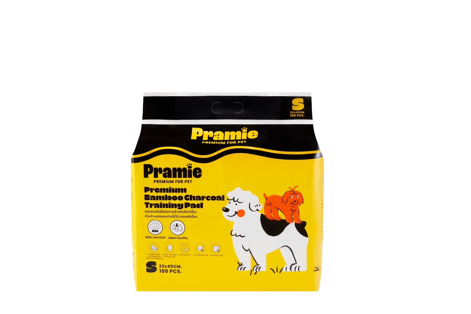 Pramie Premium แผ่นรองซับสัตว์เลี้ยง เกรดพรีเมียม ขนาด XL รหัส PR004